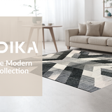 Ultra Soft Area Rug, Non Slip, Stain Resistant, Washable Area Rugs for Living Room, Bedroom, Entry Rug: Woven Graphic Lines Floor Art Doormat(Gray)