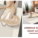 Ultra Soft Area Rug, Non Slip, Stain Resistant, Washable Area Rugs for Living Room, Bedroom, Serene Creamy Shag Layered Feel(Beige)