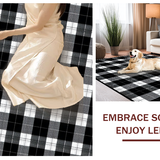 Artful Gray and White Medallion(Black)