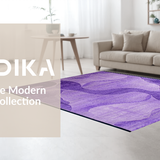 Ultra Soft Area Rug, Non Slip, Stain Resistant, Washable Area Rugs for Living Room, Bedroom, Vibrant Soft Gradient Design(Purple)