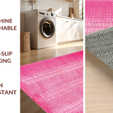 Ultra Soft Area Rug, Non Slip, Stain Resistant, Washable Area Rugs for Living Room, Bedroom, Fun Artistic Animal Silhouette(Pink)