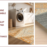 Ultra Soft Area Rug, Non Slip, Stain Resistant, Washable Area Rugs for Living Room, Bedroom, Contemporary Sand Minimalist Home Office Wool Rug(Beige)