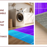 Ultra Soft Area Rug, Non Slip, Stain Resistant, Washable Area Rugs for Living Room, Bedroom, Elegant Blue and Purple Medallion(Purple)