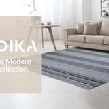 Ultra Soft Area Rug, Non Slip, Stain Resistant, Washable Area Rugs for Living Room, Bedroom, Artistic Distressed Trellis Look(Gray)