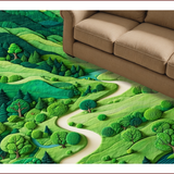 Nature Inspired Playful Round Accents(Green)