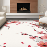 Ultra Soft Area Rug, Non Slip, Stain Resistant, Washable Area Rugs for Living Room, Bedroom, Transitional Abstract Floral Statement(Pink)