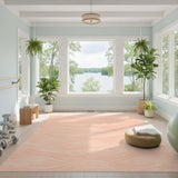 Abstract Area Blush Pink Wave Area Rug