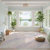 Pastel Marble Swirl Area Rug