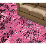 Ultra Soft Area Rug, Non Slip, Stain Resistant, Washable Area Rugs for Living Room, Bedroom, Vibrant Animal Print Elegance(Pink)