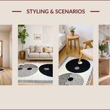 Elegant Circular Monochrome Motif(Black)