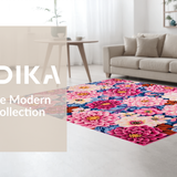 Chic Multihued Floral Composition(Blue)