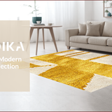 Ultra Soft Area Rug, Non Slip, Stain Resistant, Washable Area Rugs for Living Room, Bedroom, Soft Rectangular Meditation Space Yellow Rug(Gold)