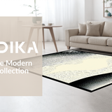 Ultra Soft Area Rug, Non Slip, Stain Resistant, Washable Area Rugs for Living Room, Bedroom, Chic Minimalist Tiled Arrangement(Beige)