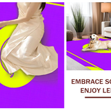 Ultra Soft Area Rug, Non Slip, Stain Resistant, Washable Area Rugs for Living Room, Bedroom, Trendy Cheerful Color Burst(Purple)