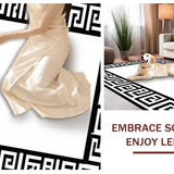 Chic Black and Ivory Striped Elegance(Black)