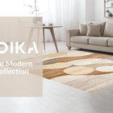 Ultra Soft Area Rug, Non Slip, Stain Resistant, Washable Area Rugs for Living Room, Bedroom, Serene Monochrome Artistic Flair(Beige)