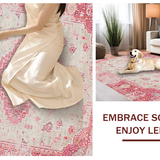 Contemporary Subtle Floral Silhouette(Red)