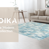 Ultra Soft Area Rug, Non Slip, Stain Resistant, Washable Area Rugs for Living Room, Bedroom, Coquette Bowknot Rug:  Elegant Blue Decorative Carpet(Blue)