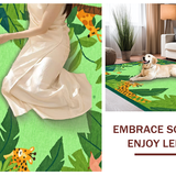 Charming Green Wildlife Motif(Green)