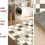 Ultra Soft Area Rug, Non Slip, Stain Resistant, Washable Area Rugs for Living Room, Bedroom, Timeless Classic Creamy Geometric(Beige)