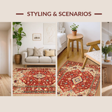 Distressed Abstract Colorful Design(Red)