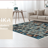 Ultra Soft Area Rug, Non Slip, Stain Resistant, Washable Area Rugs for Living Room, Bedroom, Interactive Road Design Carpet for Kids Learning Area(Blue)