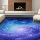 Ultra Soft Area Rug, Non Slip, Stain Resistant, Washable Area Rugs for Living Room, Bedroom, Mystical Stellar Color Palette(Blue)