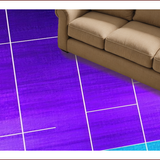Ultra Soft Area Rug, Non Slip, Stain Resistant, Washable Area Rugs for Living Room, Bedroom, Elegant Blue and Purple Medallion(Purple)