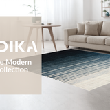 Ultra Soft Area Rug, Non Slip, Stain Resistant, Washable Area Rugs for Living Room, Bedroom, Non-Slip Area Rug Striped Ombre Design Washable Decor(Blue)