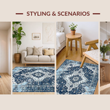Chic Abstract Symmetrical Elements(Blue)