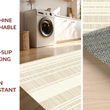 Chic Contemporary Wave Motif(Beige)