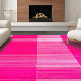 Ultra Soft Area Rug, Non Slip, Stain Resistant, Washable Area Rugs for Living Room, Bedroom, Delightful Cheerful Swirl Concept(Pink)