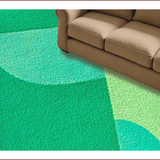 Ultra Soft Area Rug, Non Slip, Stain Resistant, Washable Area Rugs for Living Room, Bedroom, Modern Abstract Non-Shedding(Green)
