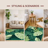 Stylish Fresh Leafy Print(Green)