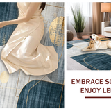 Artistic Navy and Gold Mosaic Theme(Blue)