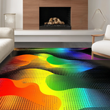 Contemporary Artistic Patterned Runner(Red)