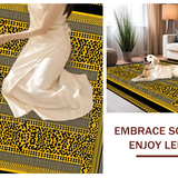 Ultra Soft Area Rug, Non Slip, Stain Resistant, Washable Area Rugs for Living Room, Bedroom, Stylish Nature-Inspired Graphic Rug(Gold)