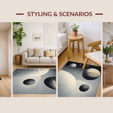 Celestial Earth Moon Motif(Gray)