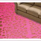 Ultra Soft Area Rug, Non Slip, Stain Resistant, Washable Area Rugs for Living Room, Bedroom, Luxurious Faux Fur Design Element(Pink)