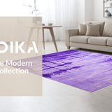 Ultra Soft Area Rug, Non Slip, Stain Resistant, Washable Area Rugs for Living Room, Bedroom, Charming Whimsical Color Burst(Purple)
