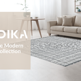 Ultra Soft Area Rug, Non Slip, Stain Resistant, Washable Area Rugs for Living Room, Bedroom, Cute Scallop Rug(Gray)