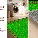 Charming Whimsical Clover Motif(Green)