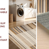 Ultra Soft Area Rug, Non Slip, Stain Resistant, Washable Area Rugs for Living Room, Bedroom, Sophisticated Organic Textural Blend(Beige)