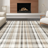 Charming Warm Beige Geometric Touch(Beige)