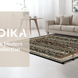 Contemporary Abstract Geometric Weave(Black)