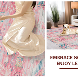Whimsical Blush Floral Harmony(Pink)