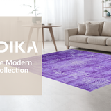Ultra Soft Area Rug, Non Slip, Stain Resistant, Washable Area Rugs for Living Room, Bedroom, Chic Eclectic Gradient Look(Purple)