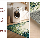 Ultra Soft Area Rug, Non Slip, Stain Resistant, Washable Area Rugs for Living Room, Bedroom, Naturalistic Insect Motif Aesthetic(Beige)