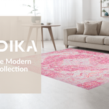 Pastel Distressed Patterned Accent(Pink)