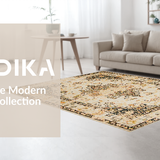 Contemporary Low Pile Ogee Aesthetic(Beige)